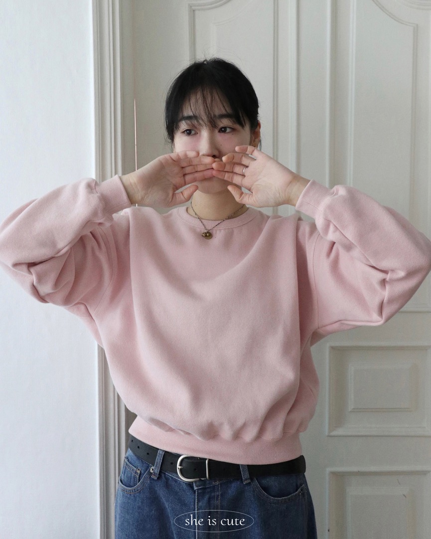 meringue sweatshirt baby pink